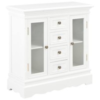 Kiefer Massiv Sideboard Landhaus Weiß Kommode Anrichte Beistellschrank Vidaxl