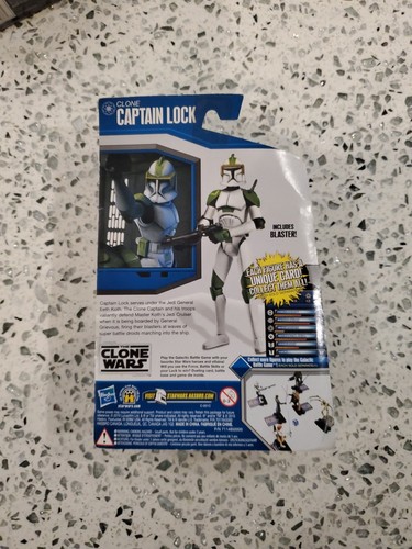 2010 Star Wars The Clone Wars Cartoon Clone Captain Lock K-Mart Only New Hasbro - Picture 5 of 8