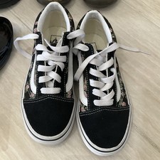 VANS Old Skool Wallflower Floral Kids Size 2 Used One Time