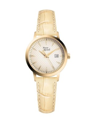 PIERRE RICAUD Women Quartz Casual Watch Classic Dress Gold color Dial Waterproof