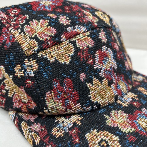 Stylish 5 Panel Floral Woven Hat - Picture 7 of 9