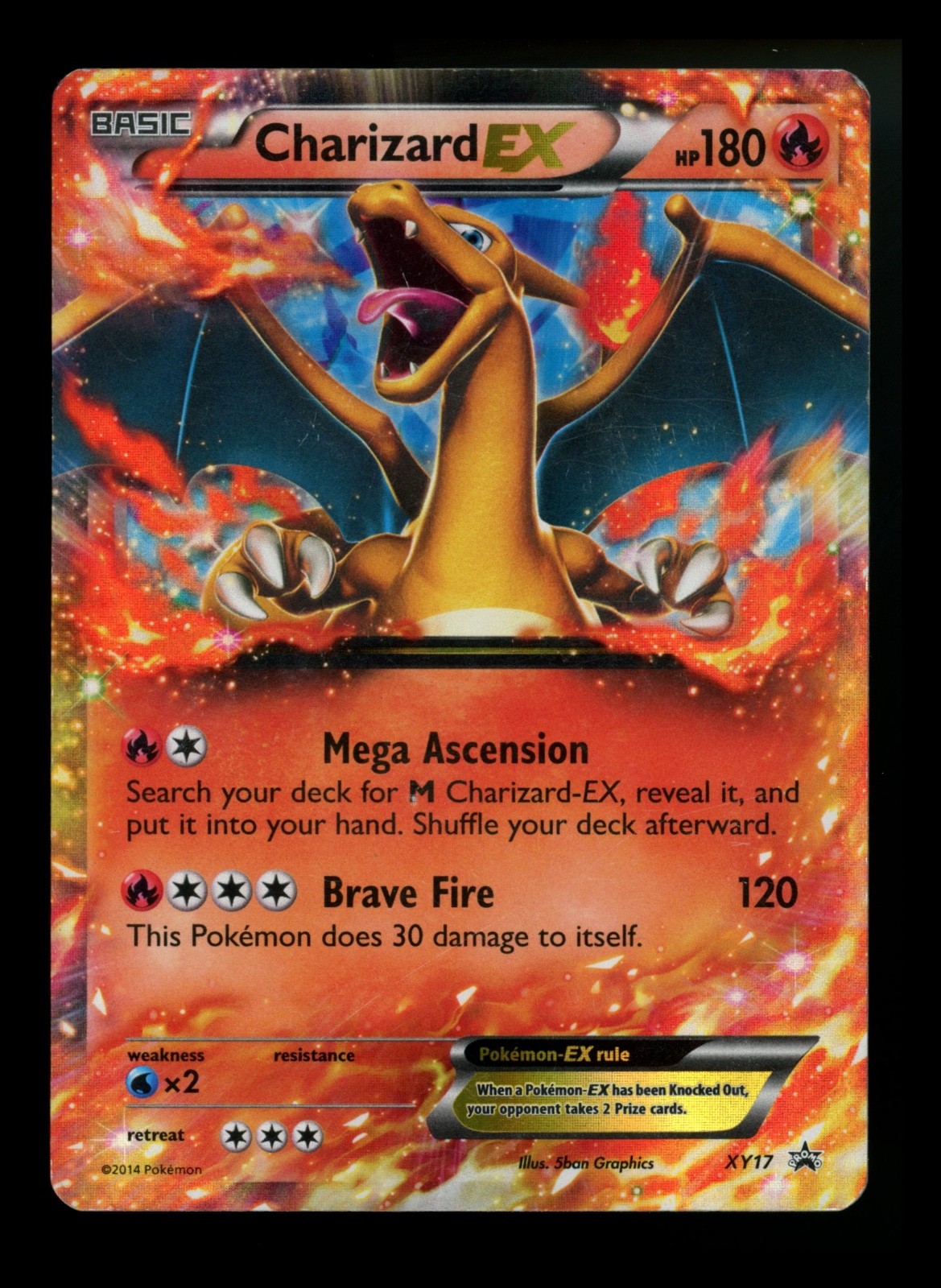 Charizard EX XY17 Black Star Promo 2014 Holo Rare Pokémon Card TCG