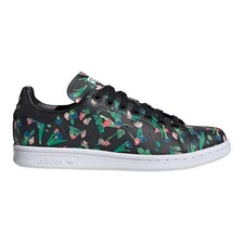 Chaussures Universel femmes Adidas Stan Smith EE4893 Blanc-Noir-Vert