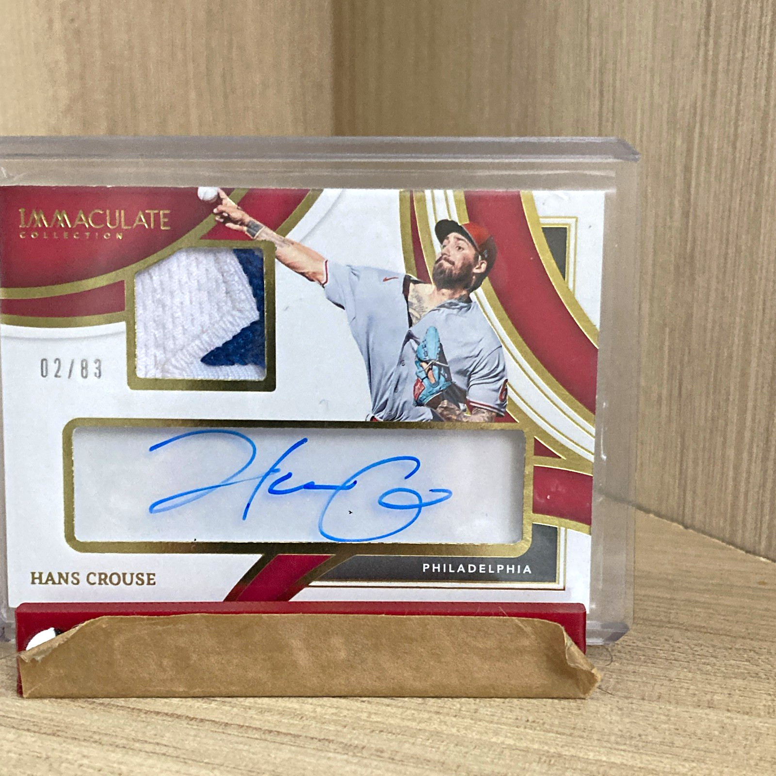 Panini 2022 Immaculate Hans Crouse Auto Relic RC Prime Relics Clear /83