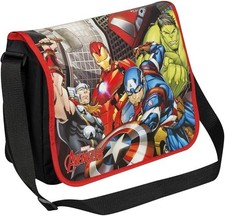 Image of AVENGERS MESSENGER BAG MARVEL BOYS SCHOOL BAG COURIER SHOULDER STRAP **NEW**