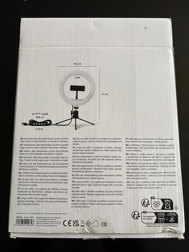Selfie Light With Phone Holder & Multiple Light Settings, BNIB - Zdjęcie 2 z 3