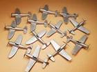 Vintage Marx D-Day Playset – 12 Aircraft, 6 P-51s & 6 P-47s