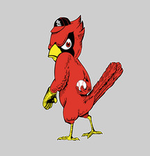 Sticker - St. Louis Cardinals Pitcher Logo - Die Cut Laminated Vinyl Decal