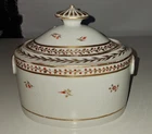 Unusual 18TH CENTURY English Porcelain New Hall Newhall Sugar Box Bowl & Cover