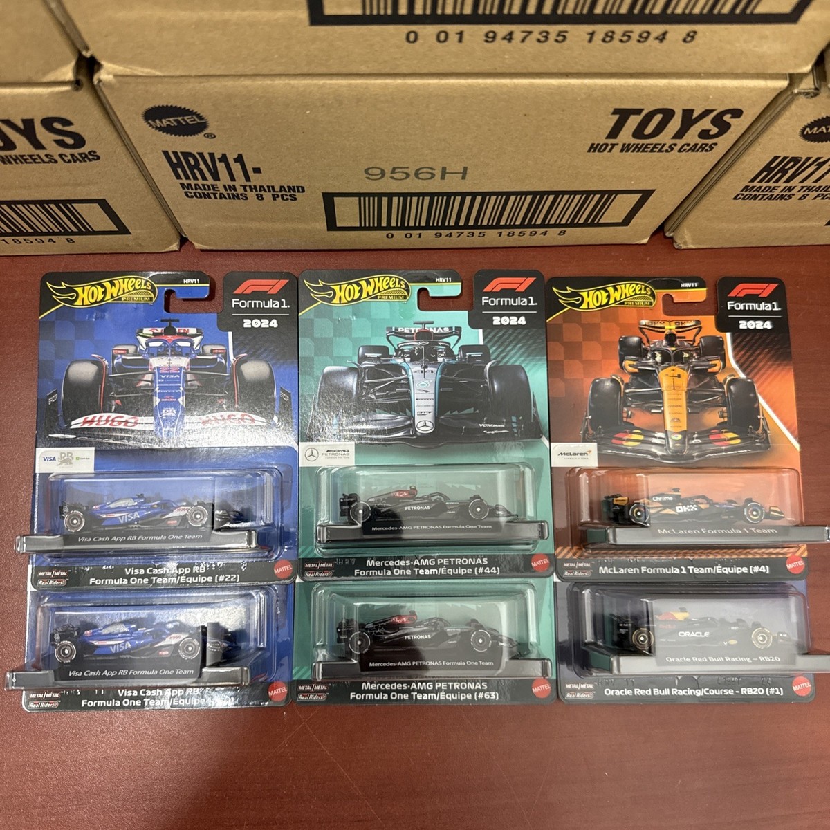 Hot Wheels Formula 1 2024 6台セット Amazon.com: Hot Wheels Premium Formula 1 2024 Mercedes-AMG
