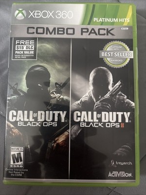 Call of Duty Black Ops & Black Ops II Combo Pack Xbox 360 Complete CIB