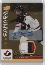 2017 Upper Deck Team Canada Juniors Premium Materials /199 Erin Ambrose Auto 1sz