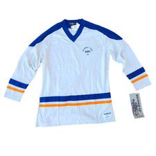 Vtg 1980 Mens Long Sleeve T-Shirt Faux Football Jersey NOS Deadstock Admit One