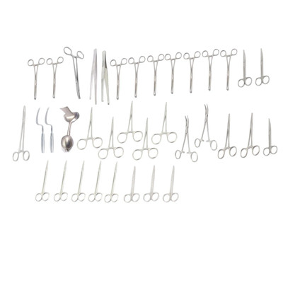 Lot Of 37 Pcs Basic Minor Surgery Forceps Scissors N/H Sets Surgical Instrument