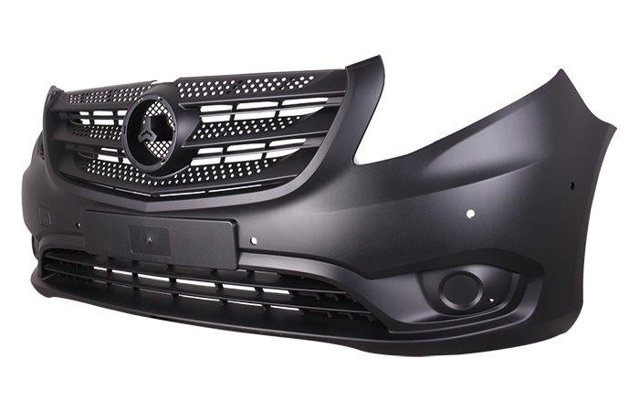 Mercedes Vito 14- Front Bumper Dark Grey With Parking Sensor Holes