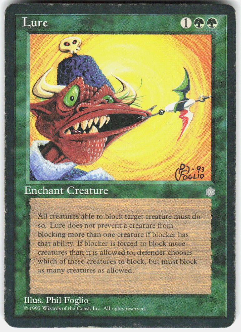 Lure Uncommon Ice Age Magic: The Gathering Heavily Played
