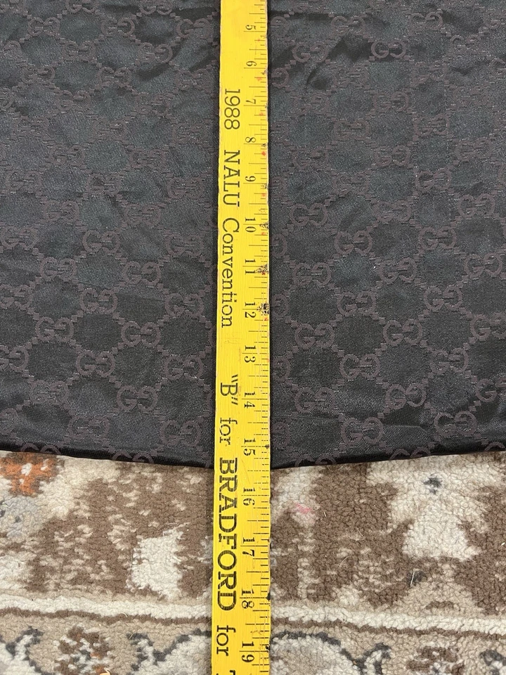 Bolso antipolvo Gucci marrón GG con monograma y cordón 17x19 pulgadas auténtico logotipo bolsa de almacenamiento Foto 2 de 4