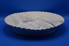 Vintage Edgecomb Pottery White and Blue Deep Dish Pie Baking Dish 11” — photo 5
