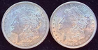 Pair of 1921-P $1 Morgan Silver Dollars in BU Condition
