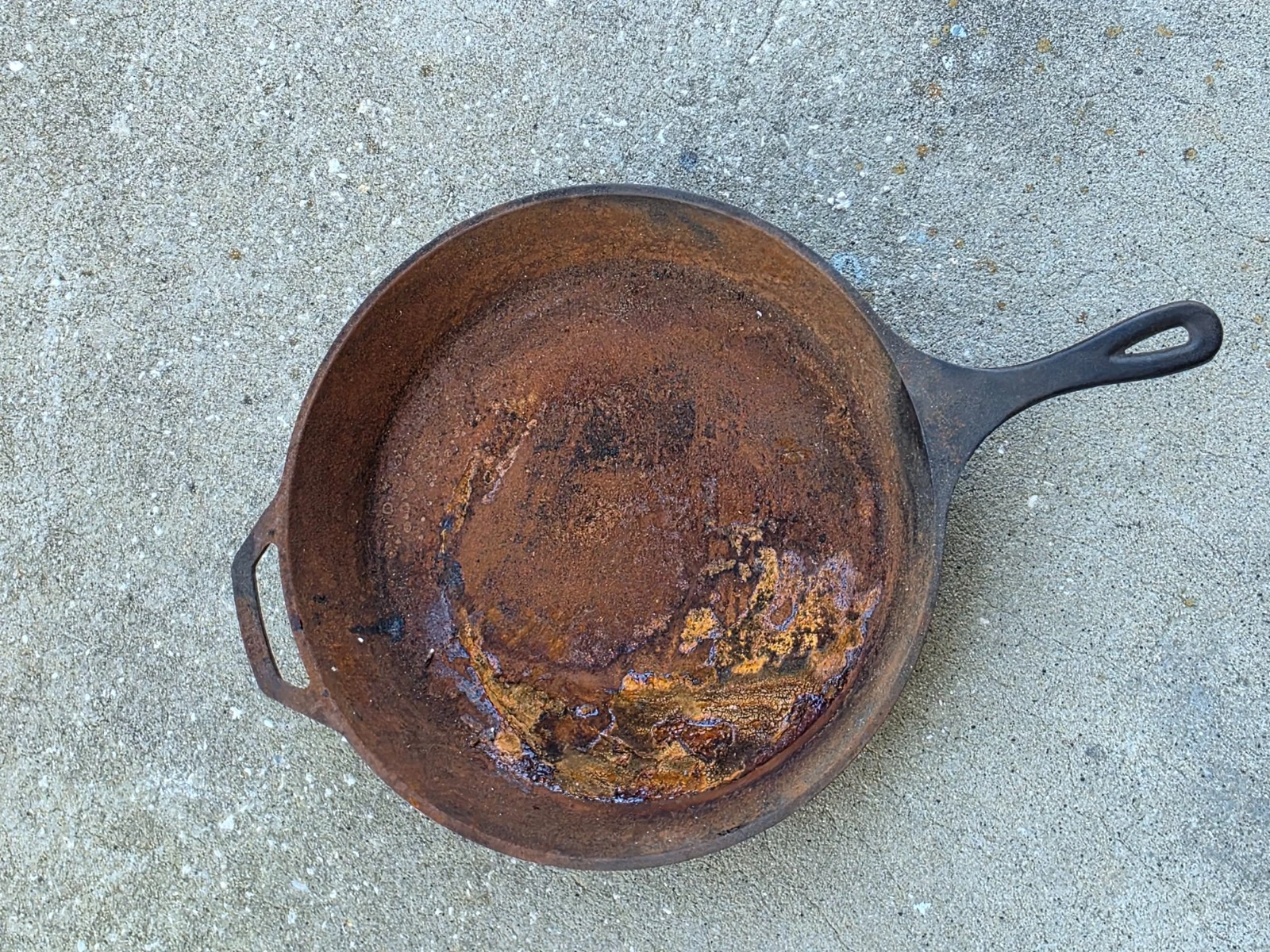 Lodge 15" #14SK Cast Iron Skillet Frying Pan For Restoration