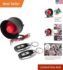 12V Car Anti-Theft Alarm with 125dB Siren Wide Vehicle Compatibility