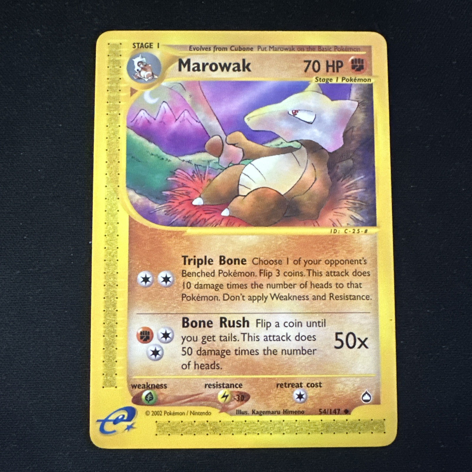 Marowak - REG - Pokémon TCG - Aquapolis - 54/147 - UNCOMMON ~ NM