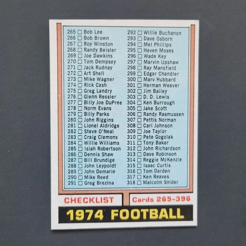 1974 TOPPS FOOTBALL CARDS You Pick NM to Mint #286 to #448 Complete your Set
