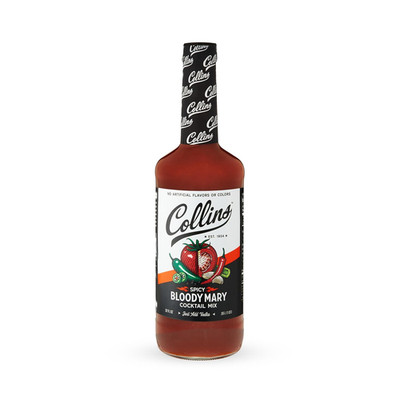 Collins Spicy Bloody Mary Mix, Made with Tomato, Garlic, Worcestershire, Horsera