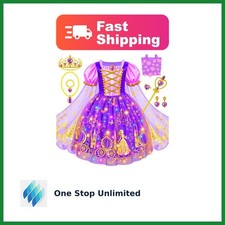 BamMagic Light Up Princess Dress for Girls, 3-4 Years