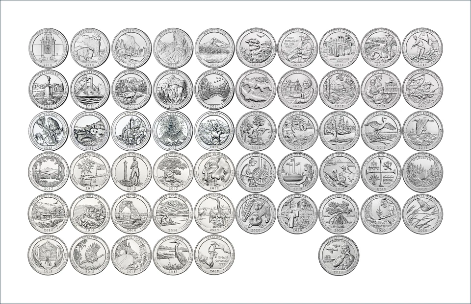 2010 - 2021 COMPLETE 158 Quarter National Park PDS Business Strike Uncirc Set - Image 2 of 4