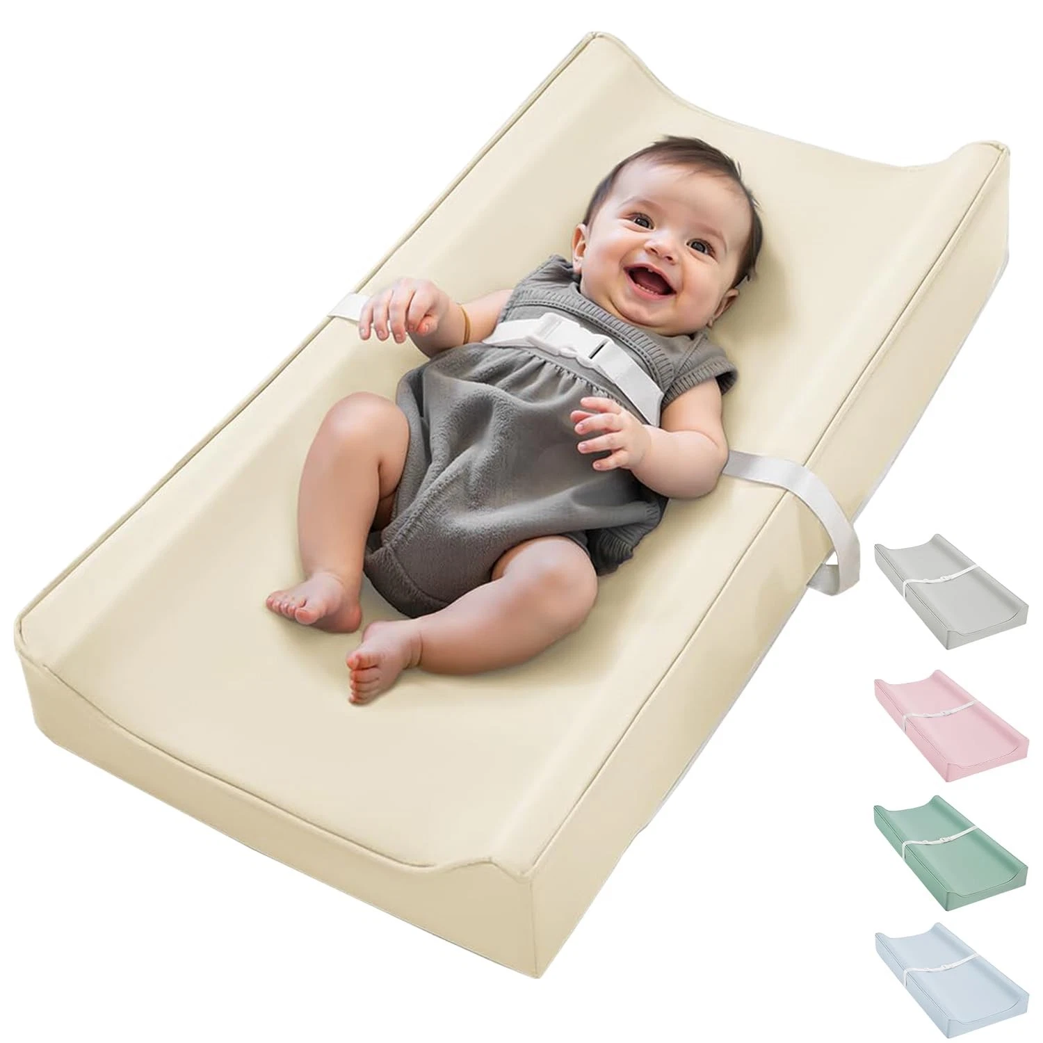 Vegan Leather Waterproof Baby Changing Pad - Wipeable, Extra Thick & Portable...
Opens in a new wind