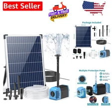 12W Solar Water Fountain Pump with 4.9FT Lift Height - Ideal for Ponds & Pools