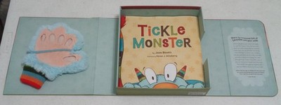 Interactive Tickle Monster Laughter Kit Book Set w/Tickle Mitt By Josie Bissett 