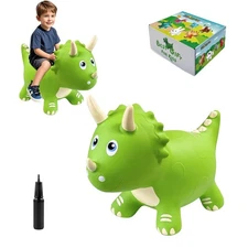 HotMax Dinosaur Bouncy Hopper Toys, Bouncy Horse for Toddlers, Inflatable Ride
