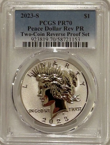 2023 S Peace Dollar Reverse Proof PCGS PR70