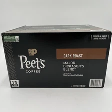 Peet's Coffee, Dark Roast Keurig K-Cup Pods - Major Dickason's Blend 75 Count