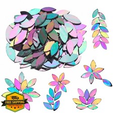 Yoption Mosaic Tiles Iridescent Black 100 Pcs