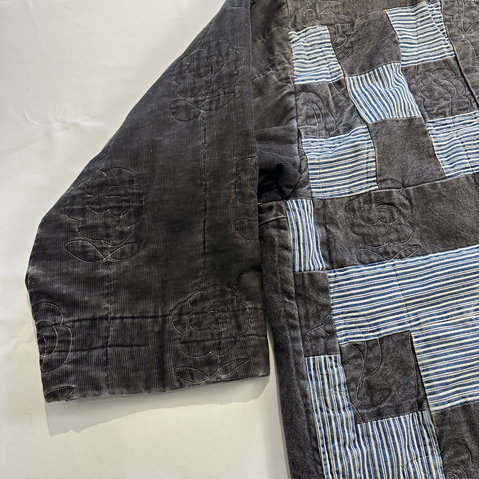 VTG Patchwork Granny Jacket Handmade Cottage Core… - image 14