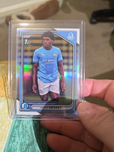 2024-25 TOPPS CHROME UEFA BOWMAN 1ST REFRACTOR JADEN HESKEY