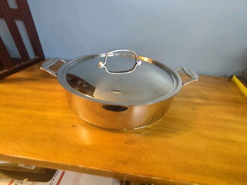 Cuisinart MultiClad Pro 13" Round 5.5 qt Stainless Steel Casserole Dishes - Picture 13 of 16