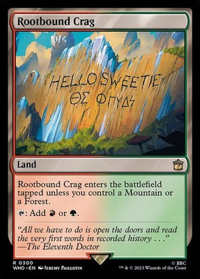 Magic/MTG Rootbound Crag WHO-300 Rare Englisch Neu
