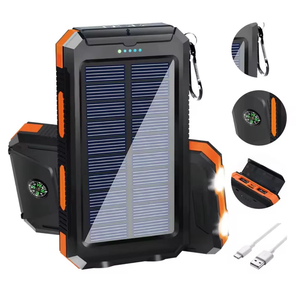BLAVOR Banco de Energia Solar Qi Carregador Portátil 20000mah Bateria Externa - Imagem 3 de 4