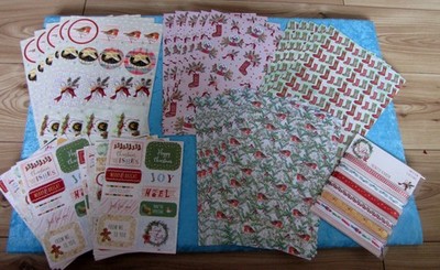 KATHERINE COYLE WEIHNACHTSKARTEN BASTELSET, 28 SEITEN PLUS BÄNDER SET 8