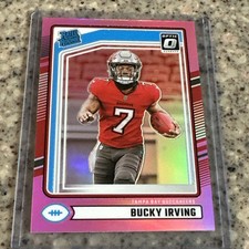 Bucky Irving 2024 Donruss Optic Rated Rookie Preview Pink RC #301 TB Buccaneers