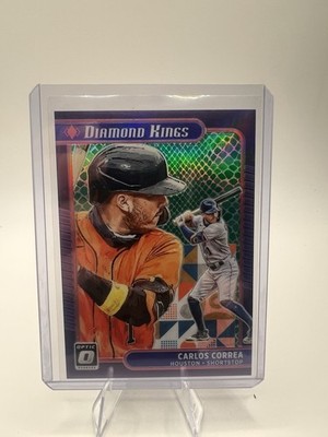 2021 Donruss Optic Carlos Correa Diamond Kings #12 Purple Velocity /88 Astros