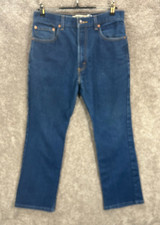 Levis 517 Jeans Mens 34X30 Blue Measures 32X28 Bootcut Dark Wash