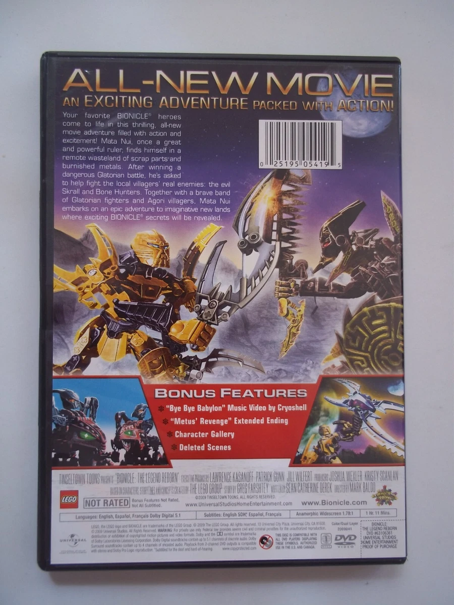 Bionicle the legend reborn dvd sales