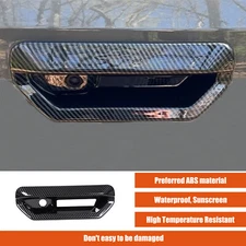 ABS Carbon Fiber Car Rear Trunk Door Handle Trim For Hyundai Santa Cruz 22-24