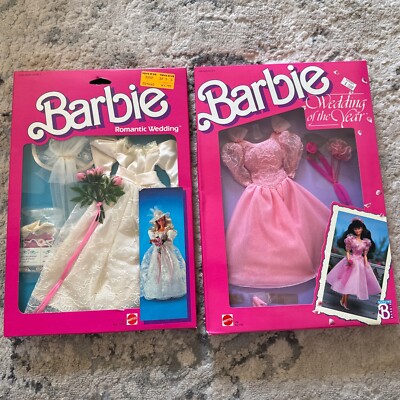 Vintage Mattel Barbie Wedding Party Bride Bridesmaid Dress