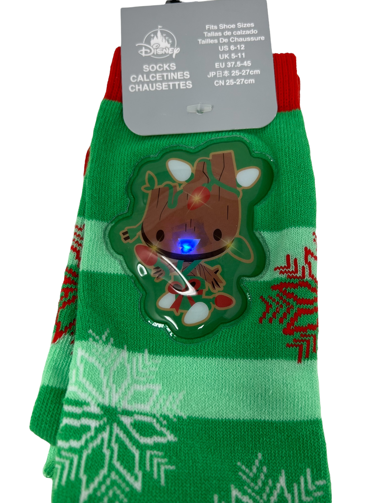 Disney Marvel Light-Up Groot Glow in the Dark Socks for Kids